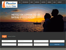 Tablet Screenshot of passion-nautic-club.com
